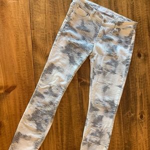 IRO black and white abstract skinny jeans - 28